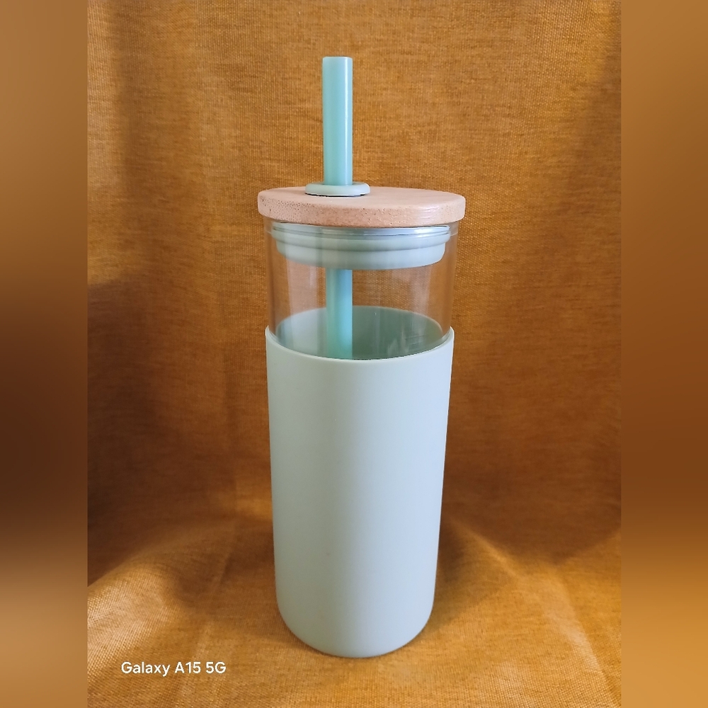 Tronco Aqua Blue 20 oz Tumbler W/straw (080125A)